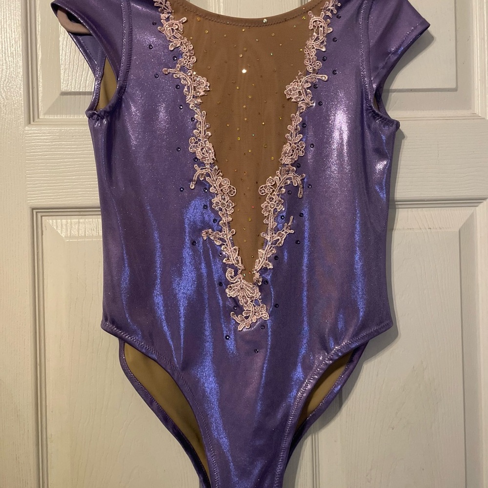 Purple Womens Large Handmade Leotard